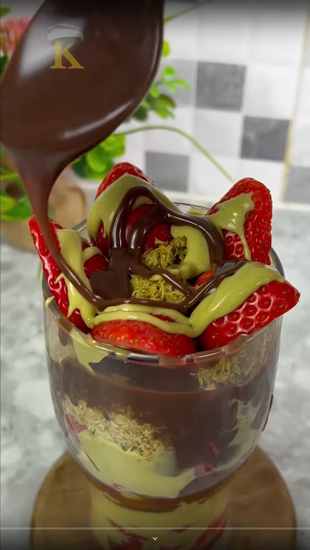 Strawberry Kunafah Glass thumbnail